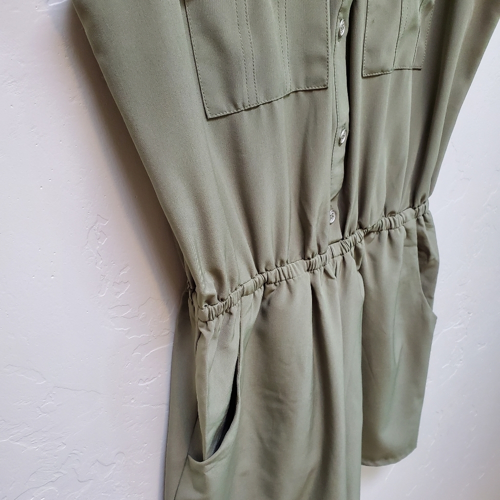 Army Green Romper - Picture 3 of 6